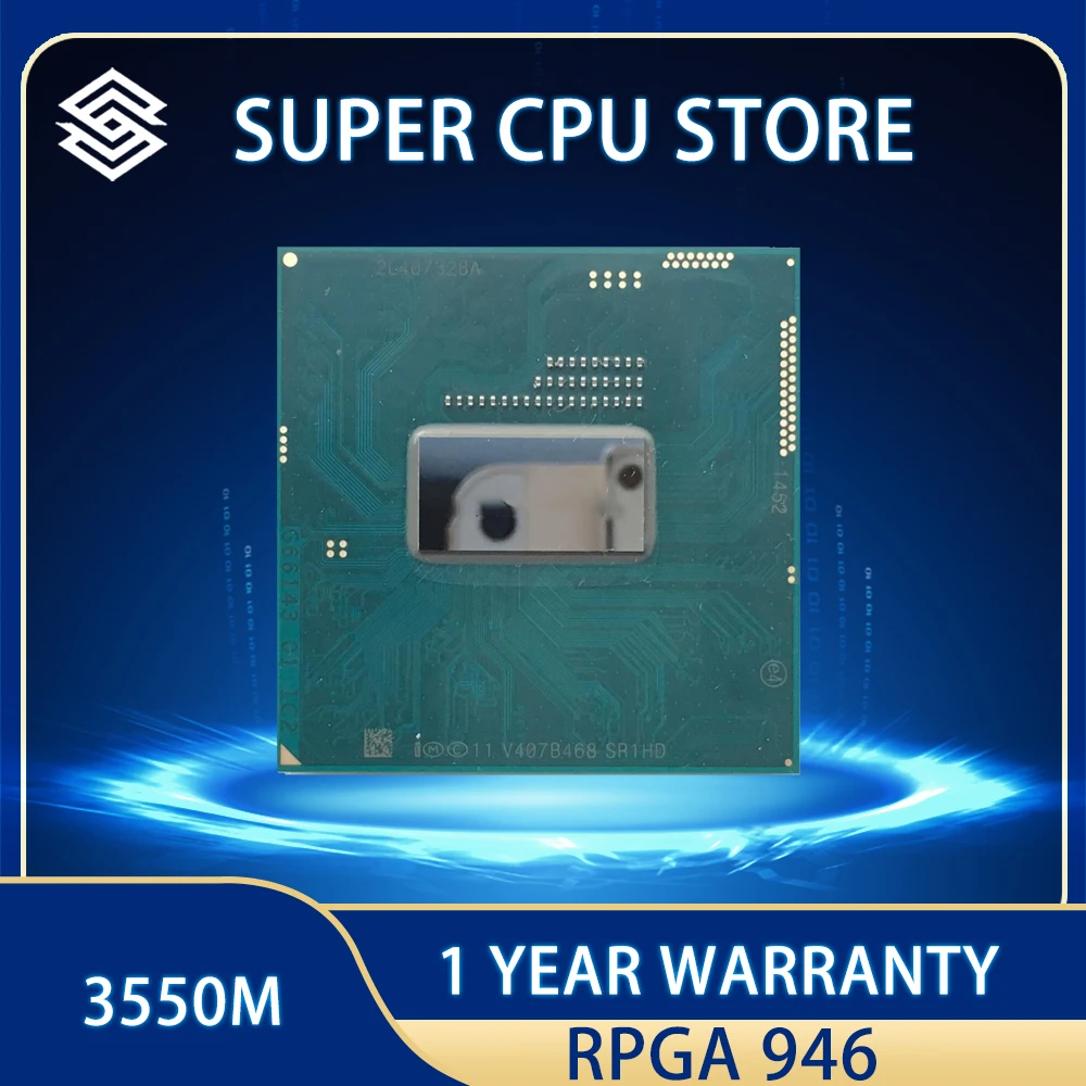 

SR1HD Intel ноутбук Haswell 3550M 2M кэш, ЦП 2,30 ГГц двухъядерный QDU2 QS Beta очищенные части Бесплатная доставка PGA946