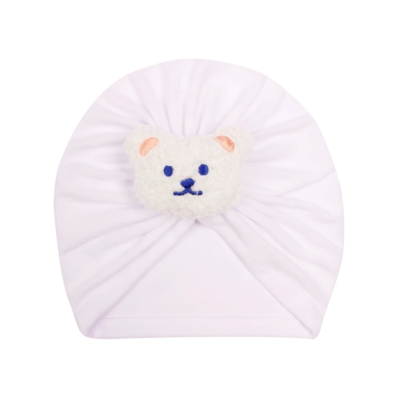 

Baby Turban Lovely Bear Pattern Newborn Hospital Hat Cotton Toddler Nursery Beanie Headwrap Newborn Birthday Present