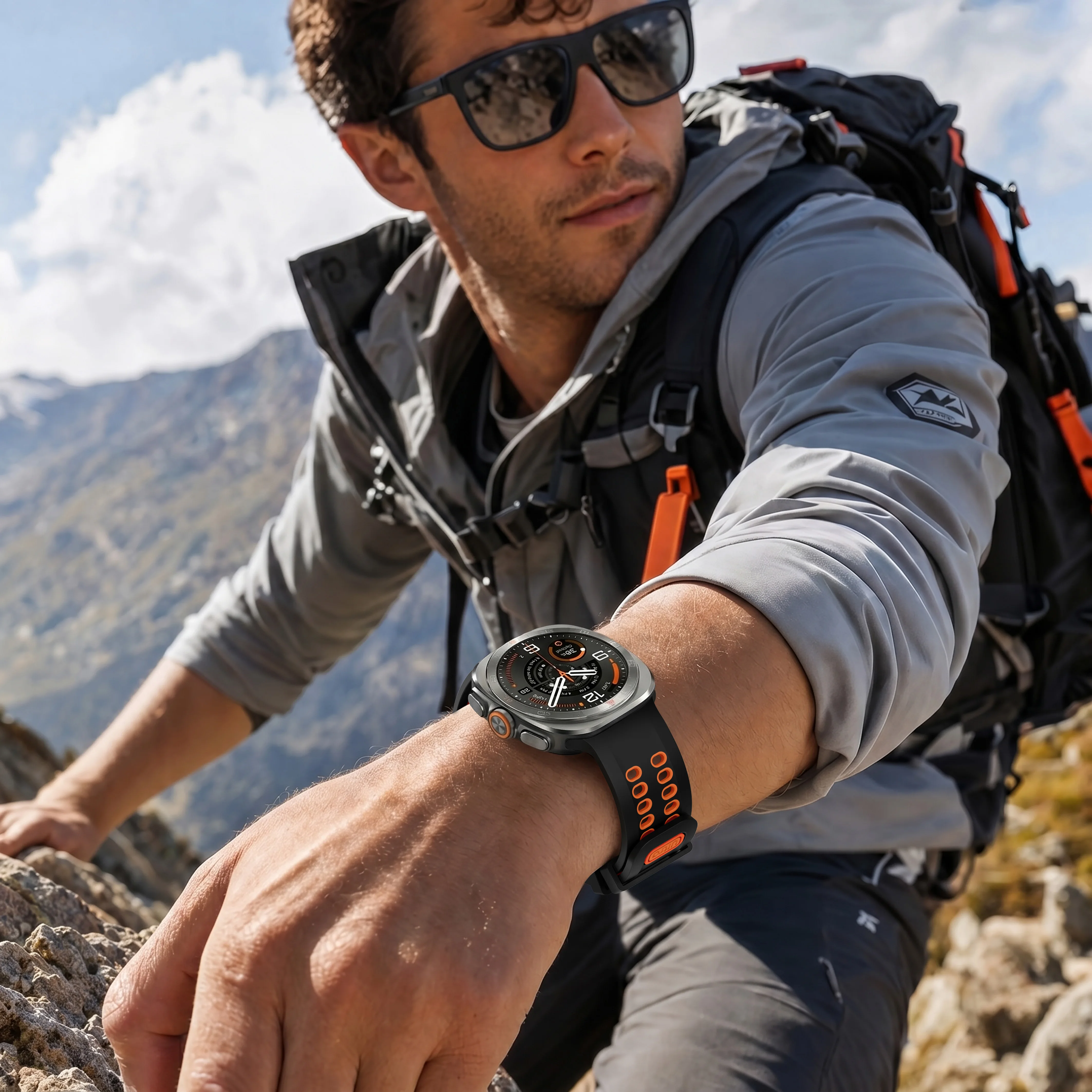Дышащий силиконовый ремешок для Samsung Galaxy Watch Ultra 2, спортивный сменный браслет, аксессуары для Galaxy Watch Ultra (art.: 3920dc7499992) - 3920dc7499992