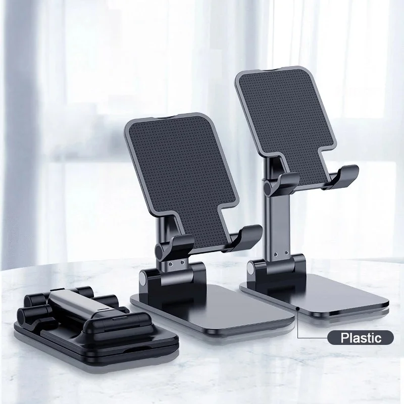 

Universal desktop mobile phone stand for iphone 7 plus ipad adjustable folding tablet table CN(Origin)