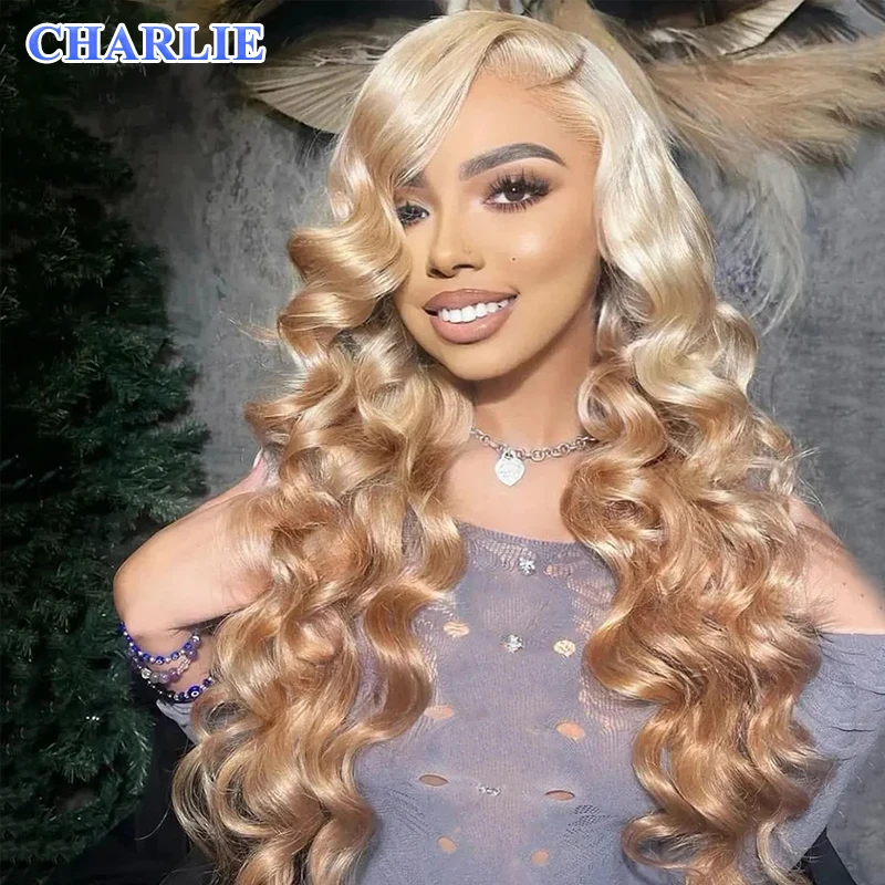 13x4 прозрачный кружевной передний парик синтетические волосы предварительно