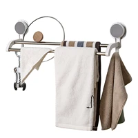 double bath towel bar stainless steel towel rack with hooks stainless steel shower towel holder shelf practical bathroom