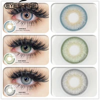 EYESHARE 2pcs Color Contact Lenses SIAM Contact Color Lens Eyes Lenses for Eyes Natural Color Lenses with Contact Case