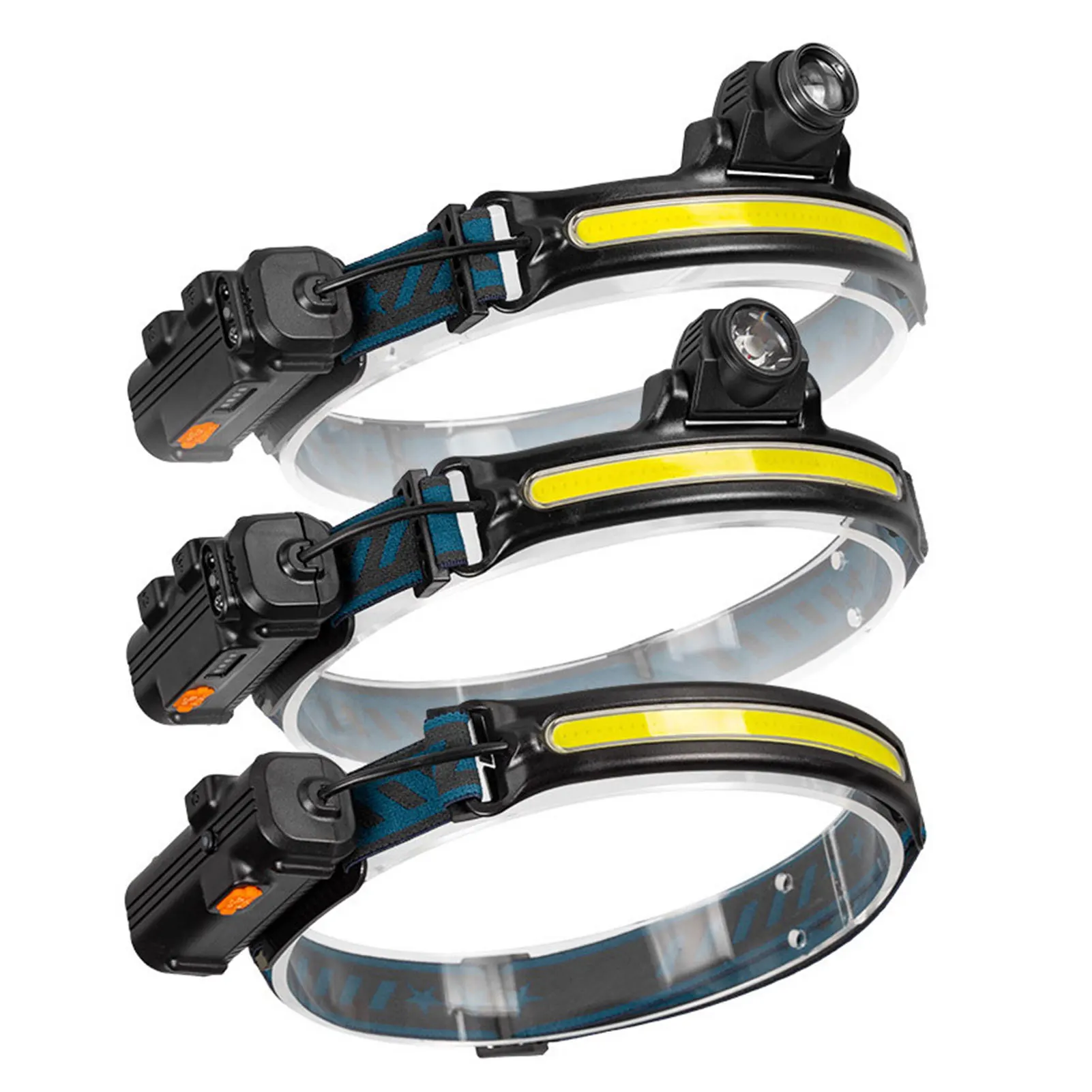 

IR Sensor LED Headlamp Powerful XPG+COB Headlight 2000mAh 18650 USB Head Lamp Portable Floodlight Flashlight Waterproof Lantern