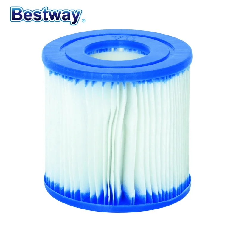 

12 Pieces of 58283E Bestway US Type 10.6cm Dia 9.7cm Ht Cartridge Type II D4.2xH3.8" Filter Pump Cores for 530Gal 800Gal Pumps