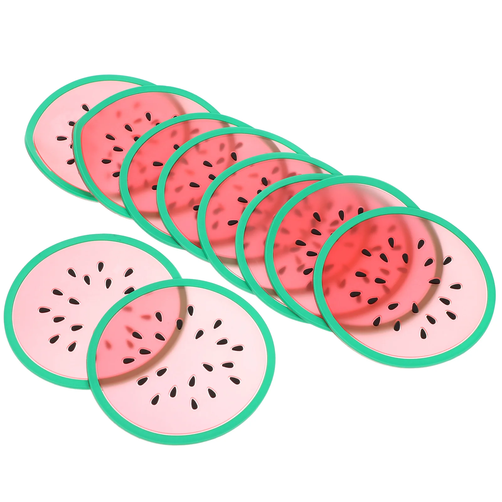 

10 Pcs Fruit Silicone Mat Silicone Coasters Cup Coasters Coffee Cat Placemats Table Insulation Pads Silica Gel Trivet Pot Holder
