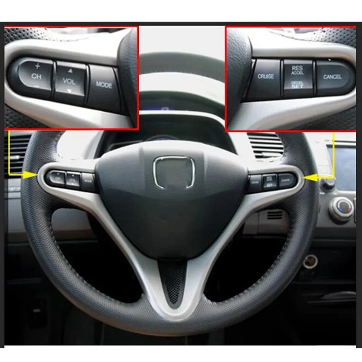 Дистанционный переключатель круиз-аудио накладки на руль 36770SNAA12 36770-SNA-A12 для Honda