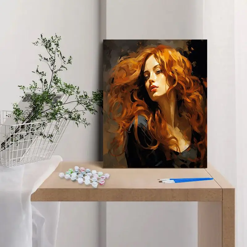 Набор для картины по номерам CHENISTORY Животные Лен