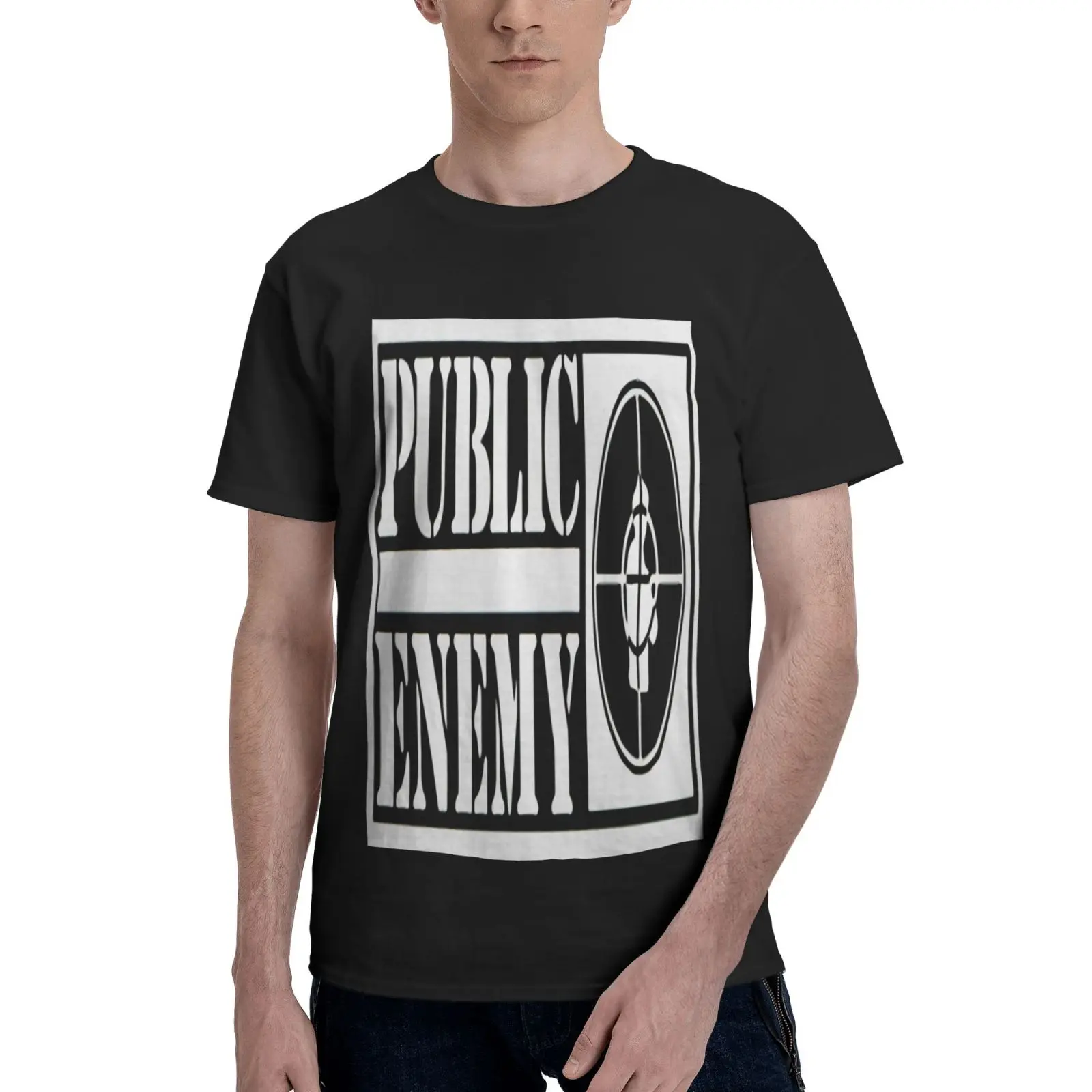 

Public Enemy Style Cross Symbol Vector Oversized T-Shirt Blouse T Shirt Men's T-Shirts Men Clothing Blouse Shirts For Men Shirt
