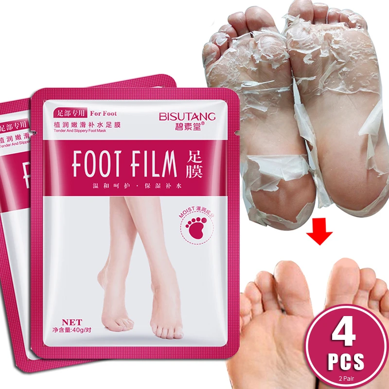 

Exfoliating Foot Peeling Mask Baby Foot Scrub Whitening Rejuvenation Remove Dead Peel Repair Foot Skin Foot Care tool 4pcs=2pair