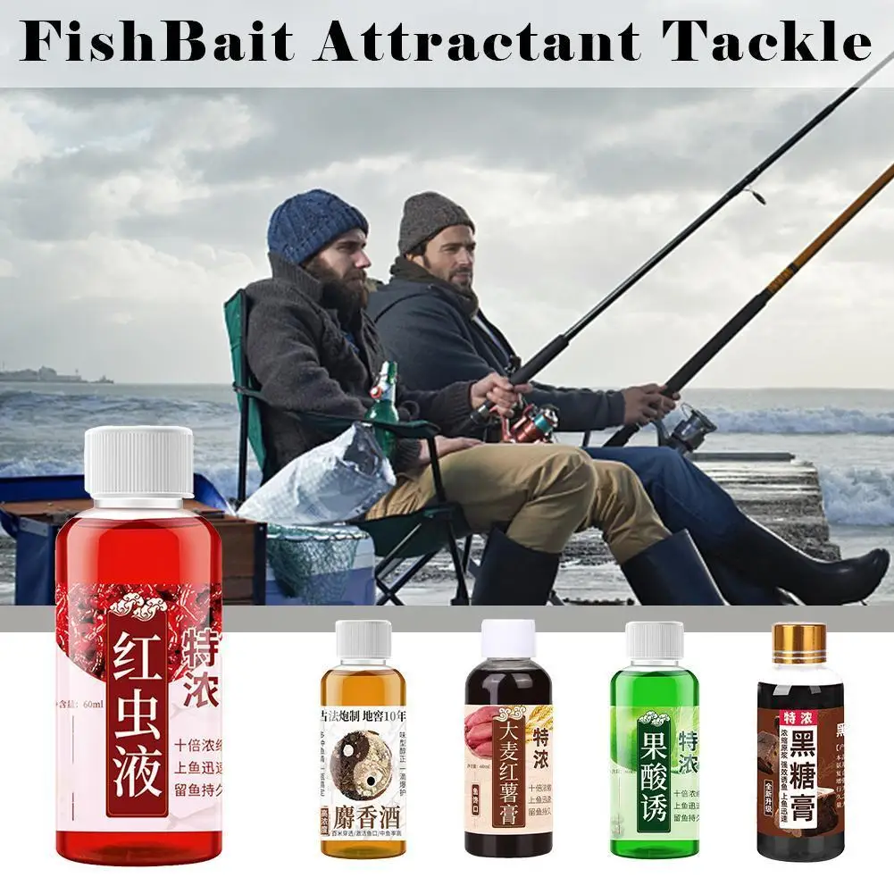 

Fish Bait Aqueous Solvent Strong Fish Attractant Concentrated Accessories Bait Red Liquid Lure Fishing Additive Fish Fishin W3F1