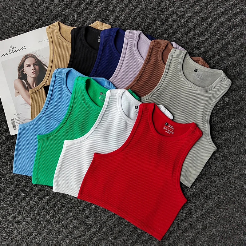 Летний бесшовный топ с эффектом пуш-ап Y2k красивая спортивная Сексуальная майка