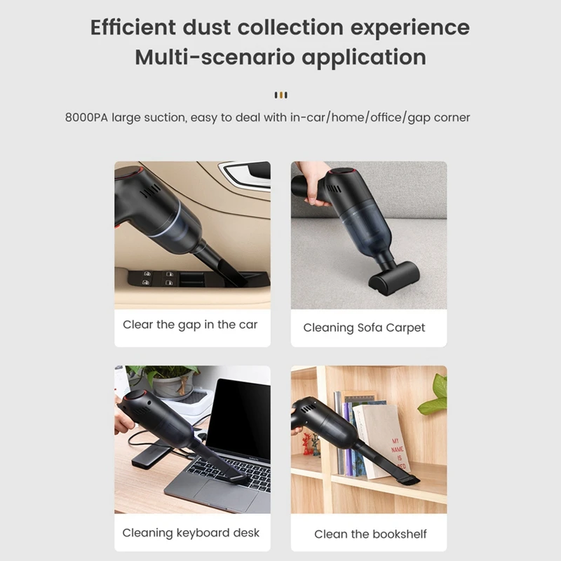 Беспроводной автомобильный пылесос беспроводной ручной 8000 па домашний