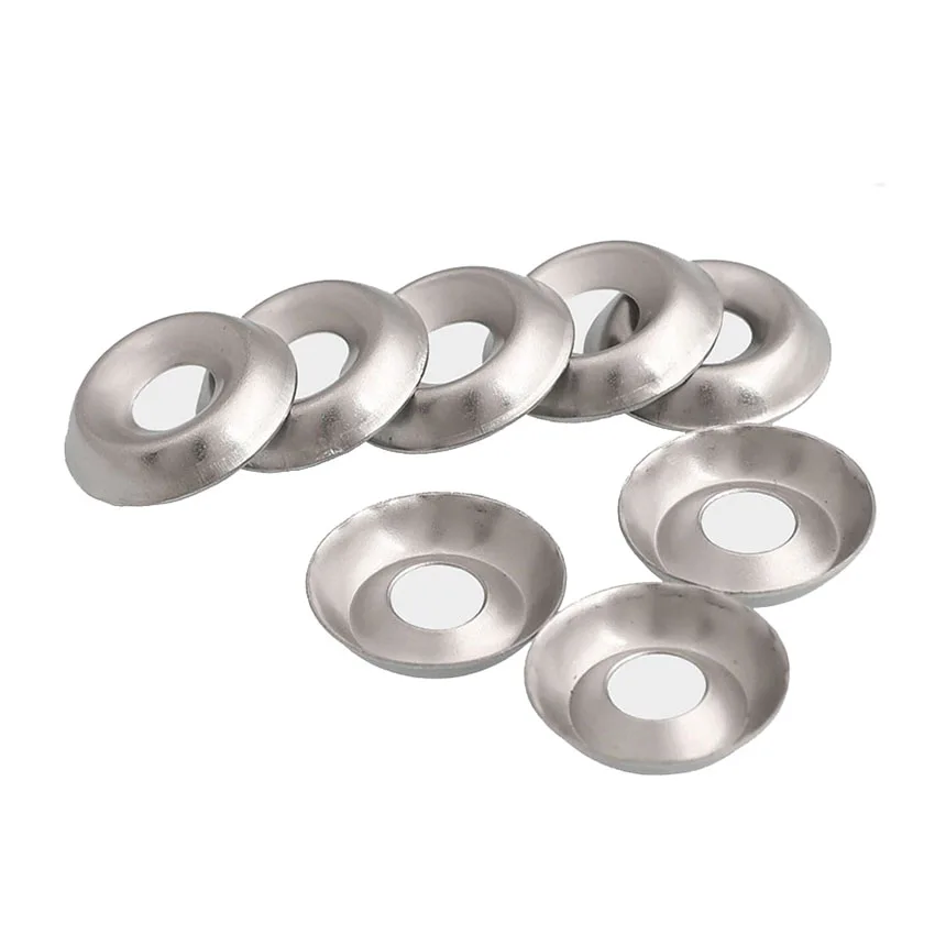 

10/20/50pcs stainless steel gaskets Fisheye washer Concave taper Solid gasket M3M4M5M6