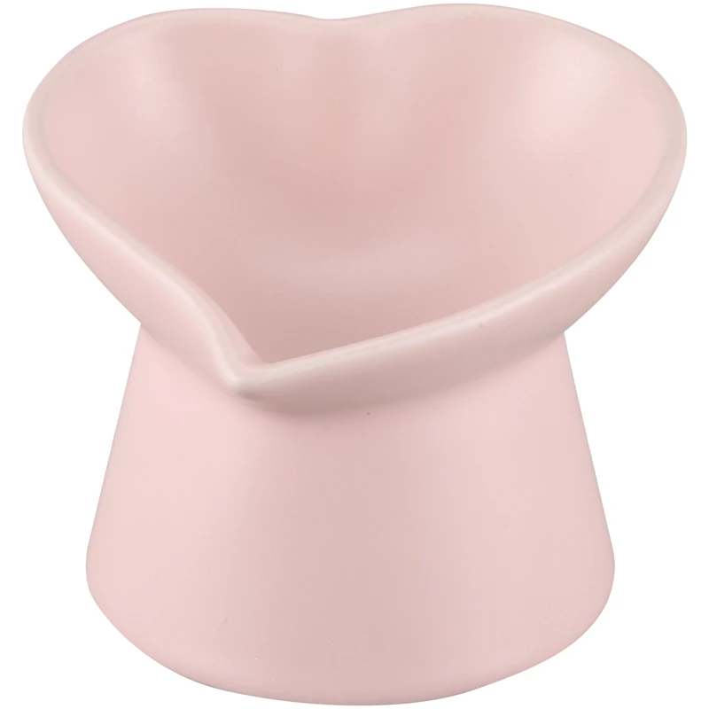 

Керамическая миска в форме сердца для бульфайтинга, милая миска для домашних животных и кошек, миска для кормления домашних животных, миска ...