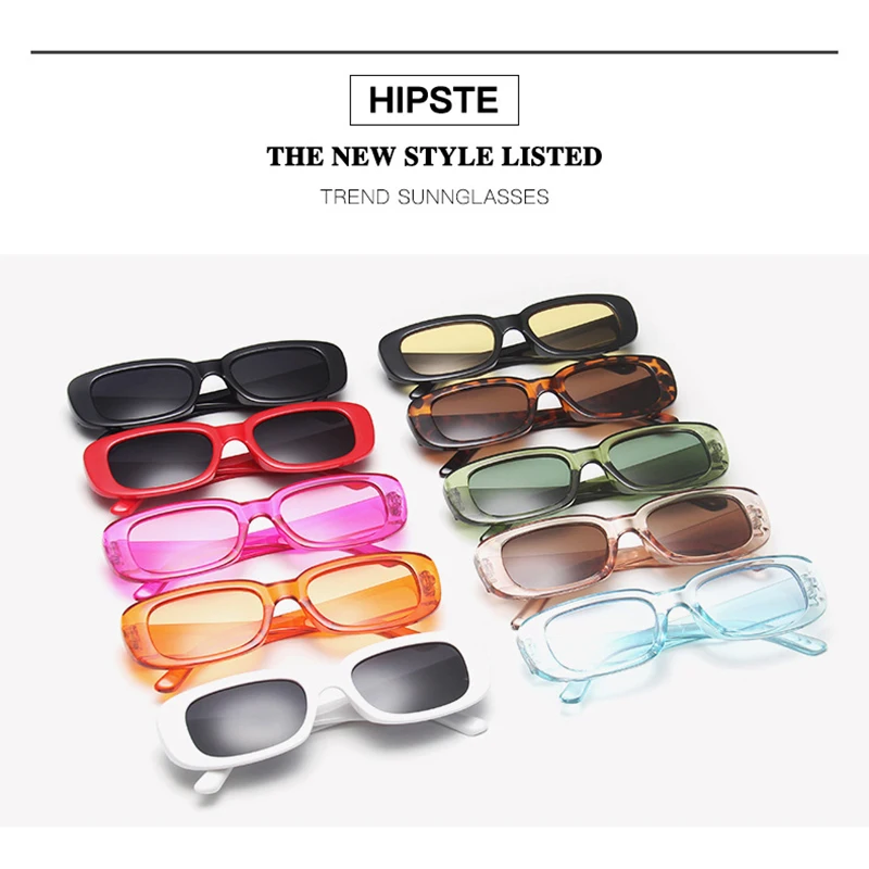 2022 new brand designer women sunglasses fashion sun glasses small rectangle shades goggles vintage zonnebril outdoor uv400 hot free global shipping