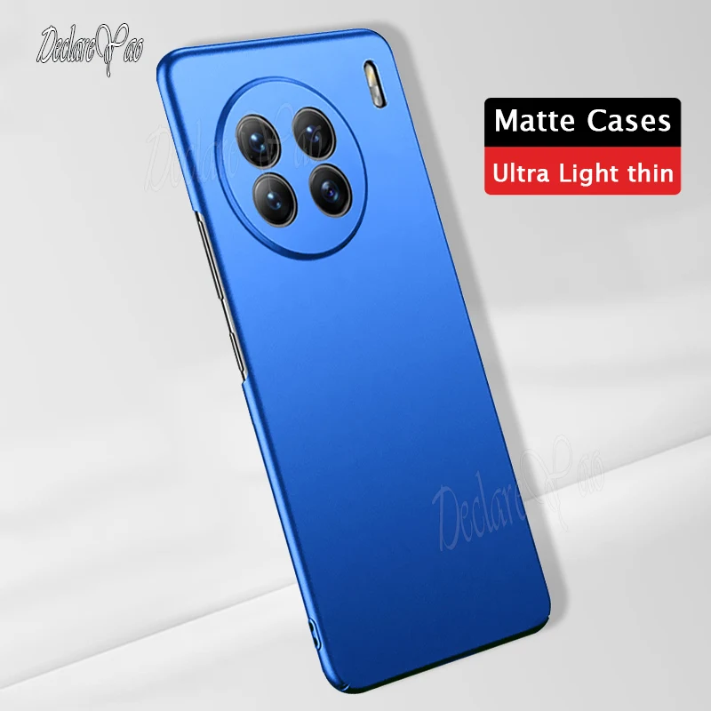 Чехол для VIVO X80 Pro тонкий матовый чехол X90 Plus Матовый Жесткий из поликарбоната X70 -