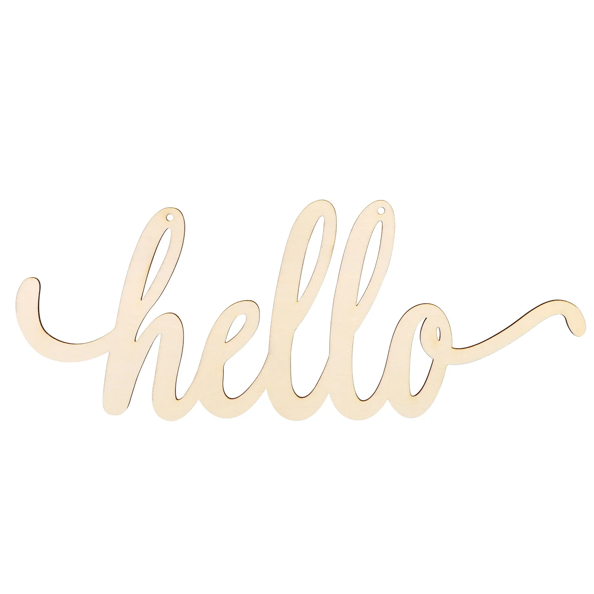 

Sign Wood Hello Decor Wooden Welcome Letters Wall Home Wreath Plaque Crafts Words Signs Door Cursive Front Cutout Hanging Diy