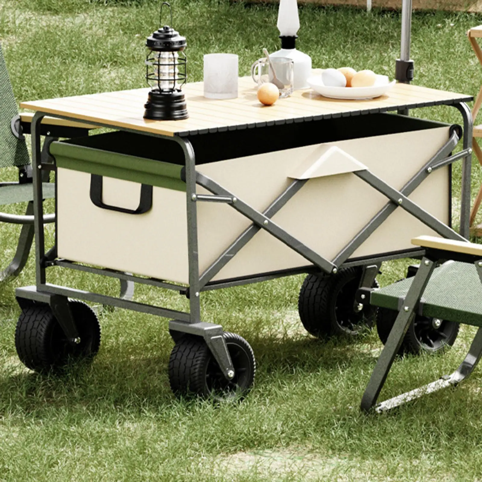 Складная тележка для кемпинга легкая продуктовая Тележка ручная спорта рыбалки