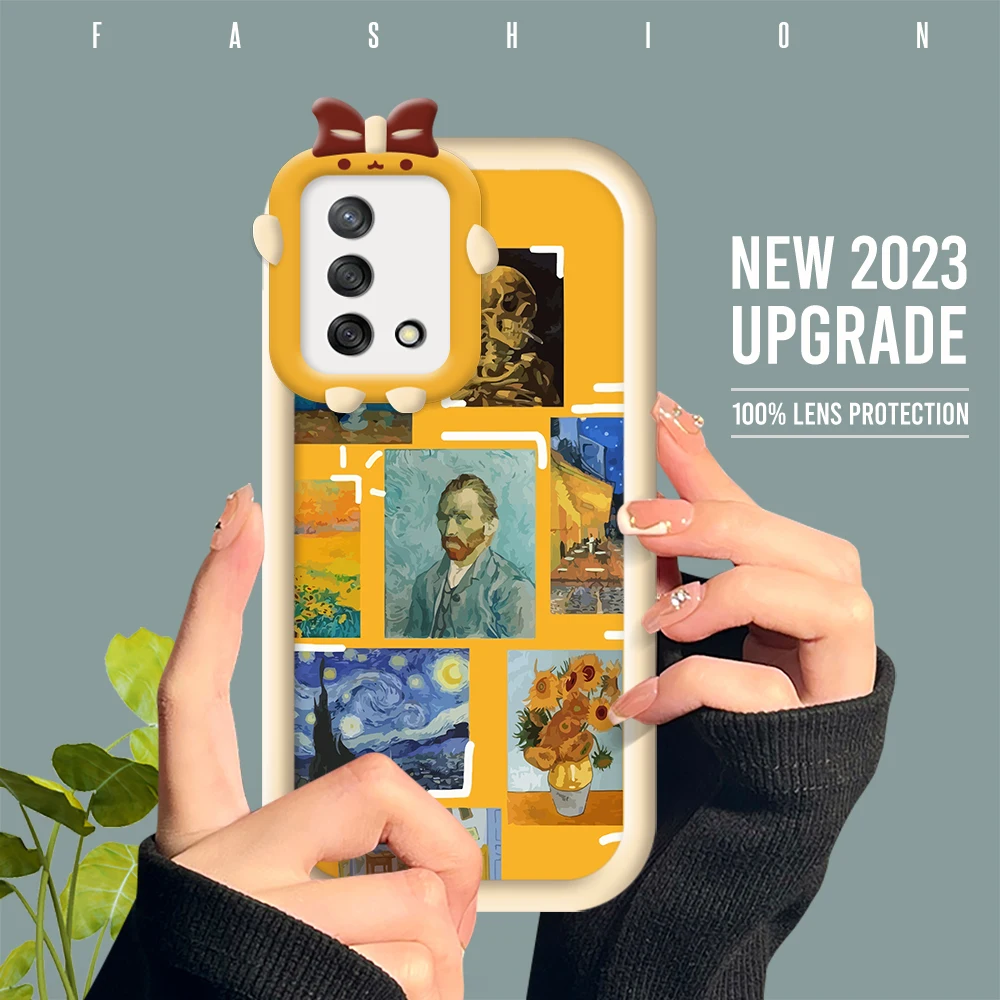 

Case for OPPO A1K A5S A12 A12S A9 A5 2020 A31 A92 A52 A93 A17 A17K A74 A95 A96 Fashion Artistic Phone Back Cover Funda Coque