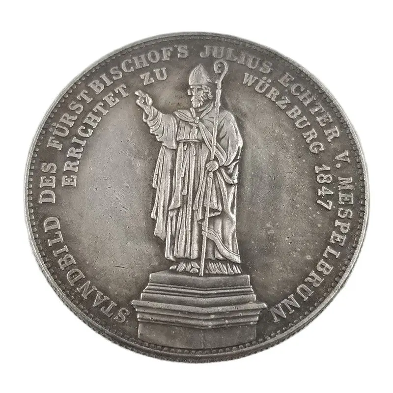 

1847 Germany Silver Plated Coins Copy Collectibles Coin Home Decoration Magic Coin Lucky Challenge Coins Christmas Gifts#1549