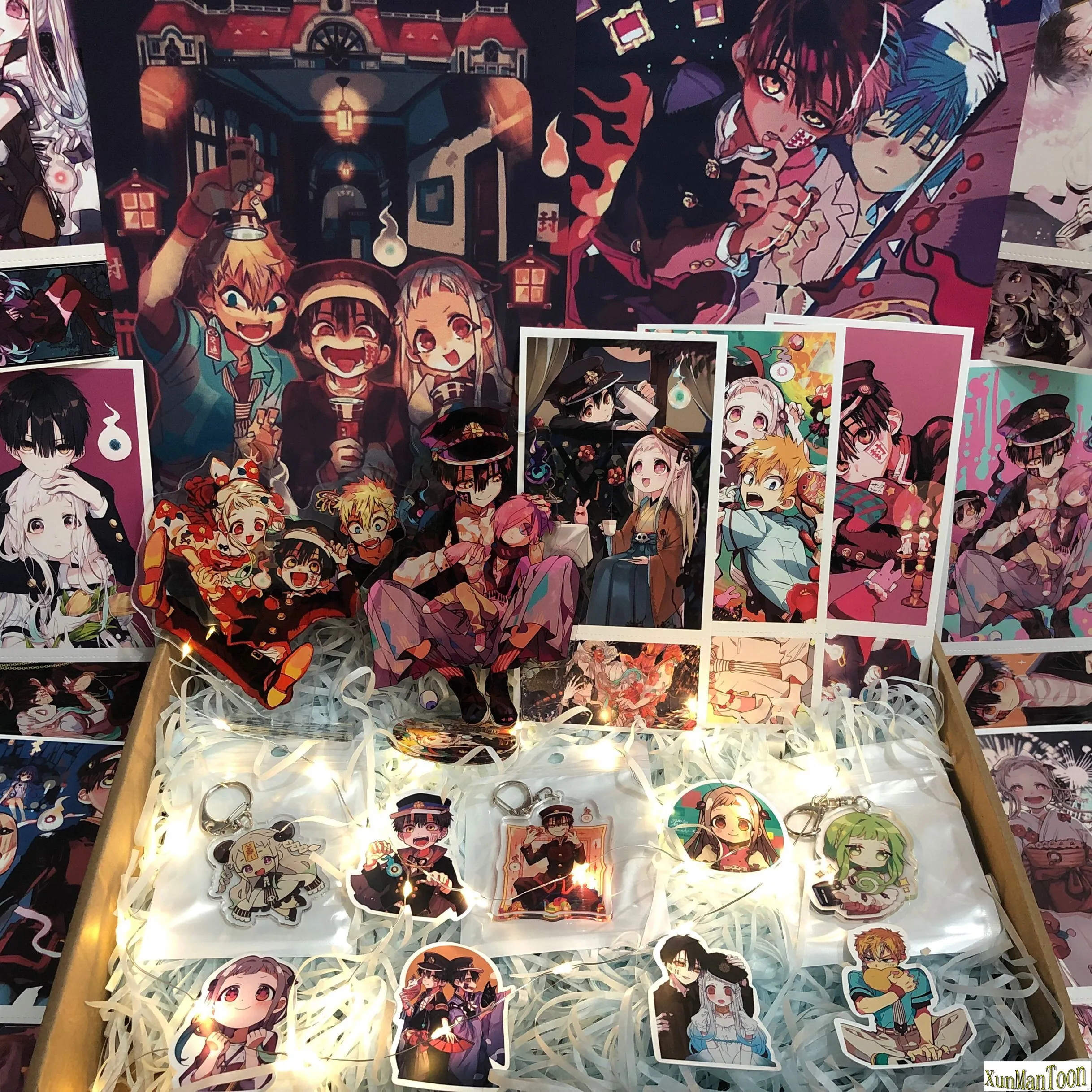 Аниме туалетный пакет Jibaku Shounen Hanako Kun Minamoto Akane манга акриловый брелок стенд