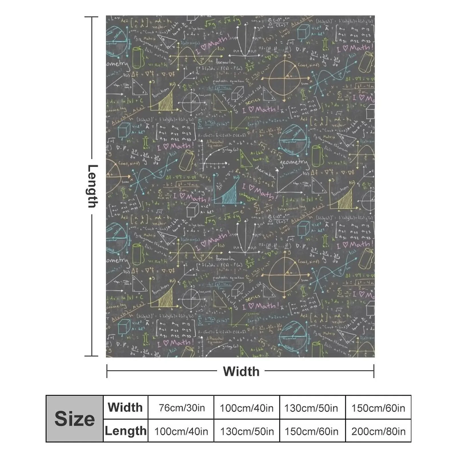 Одеяло с уроками математики одеяла и пледы в стиле аниме многофункциональные