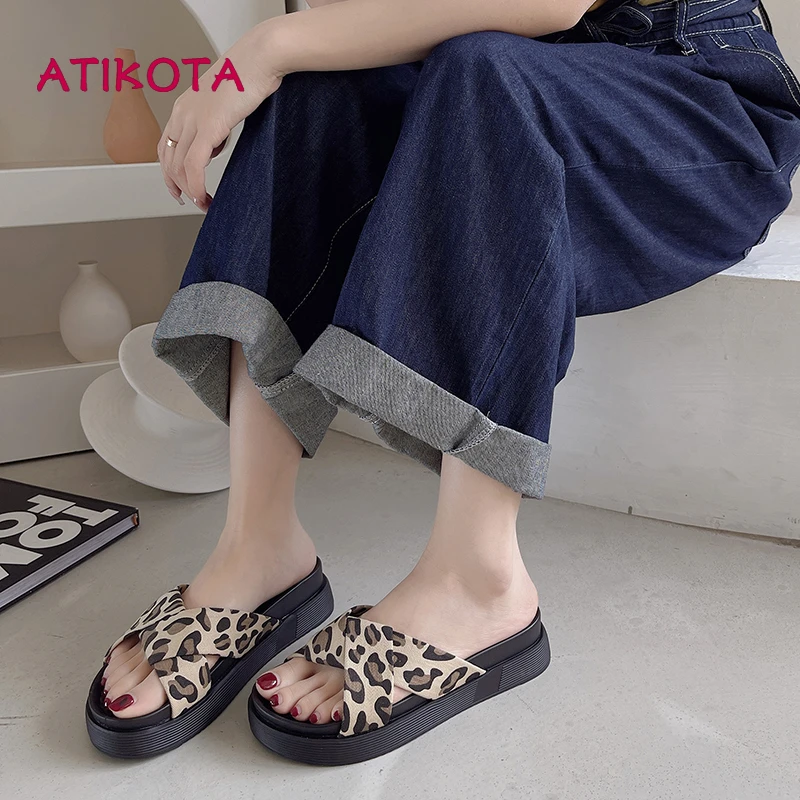 Women Men's Pillow Flat Comfort Mule Unisex Brown Cloth Thick Sole  Lightweight Slippers 2023 Female Slip On Slides Shoes 35-45 - AliExpress