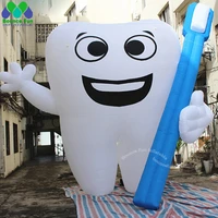 6m 20ft tall giant inflatable tooth model for clinic showcustom made advertising balloon