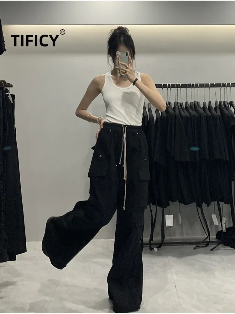 TIFICY High Street Хлопковые брюки Мужская новая рабочая одежда с большими карманами