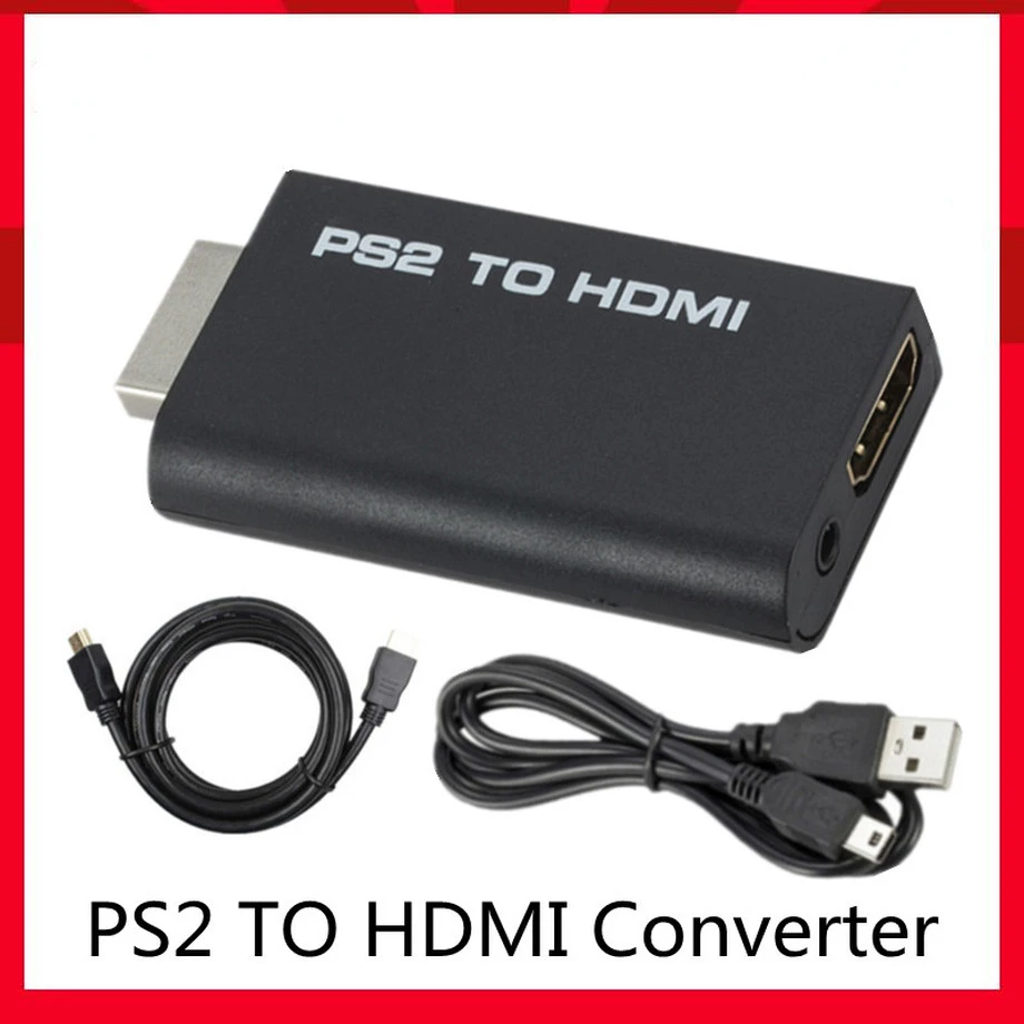 

HD PS2 To HDMI-Compatibale 480i/480p/576i Audio Video Converter Adapter With 3.5MM Audio Supports For PS2 Display Modes