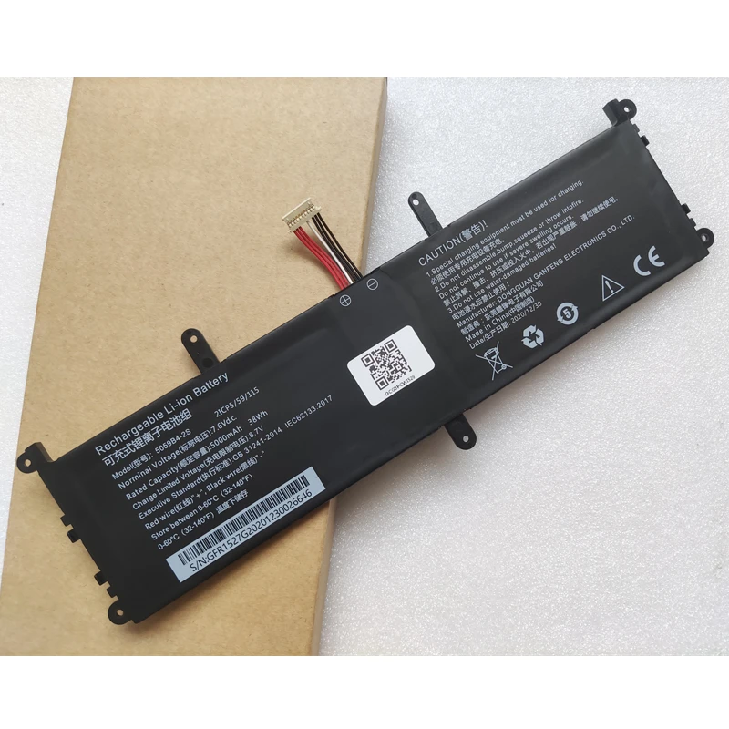 5059B4-2S 5059B4-2S-1 2ICP5/59/11 Replace The Laptop Battery 7.6V 38Wh For Chuwi GemiBook 13 CWI528 Pro 14 CWI529 Q512G20090943