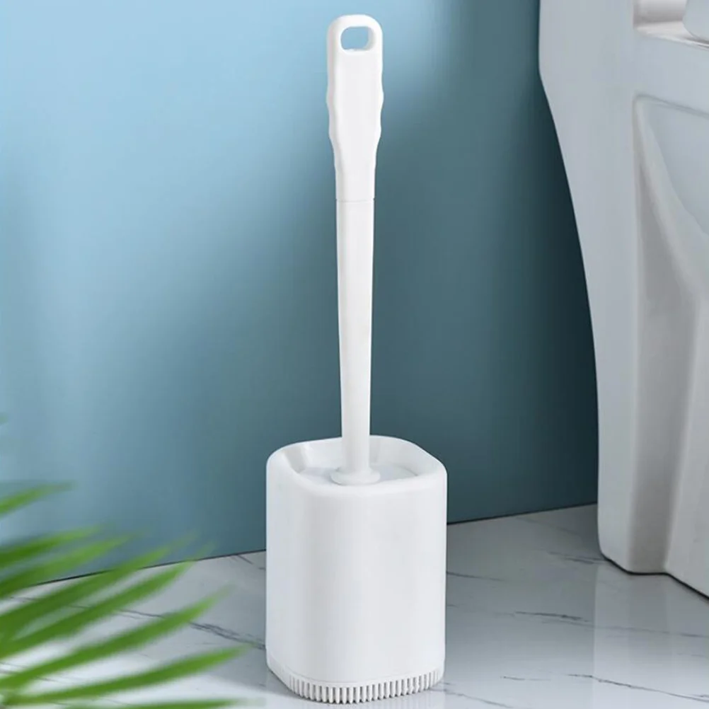 

Brush Toilet Bathroom Set Holder Cleaner Cleaning Tool Plunger Caddy Floor Bowl Wc Supplies Handle Scrubber Long Urinal Plastic
