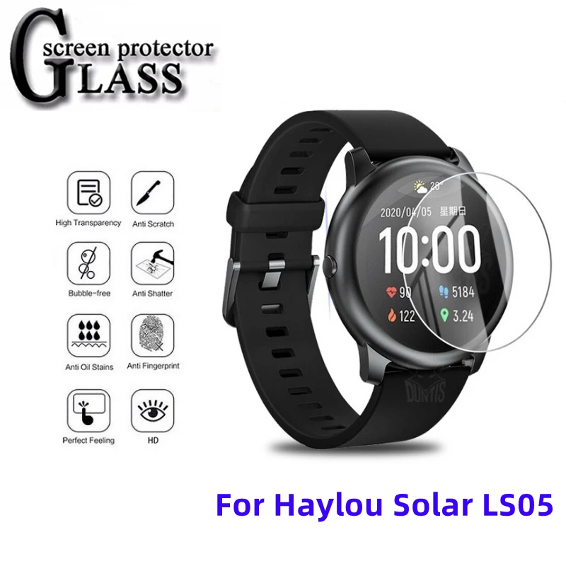 

3 шт. защитное стекло против царапин для смарт-часов Haylou Solar Взрывозащищенная защитная пленка для Xiaomi LS05 аксессуары