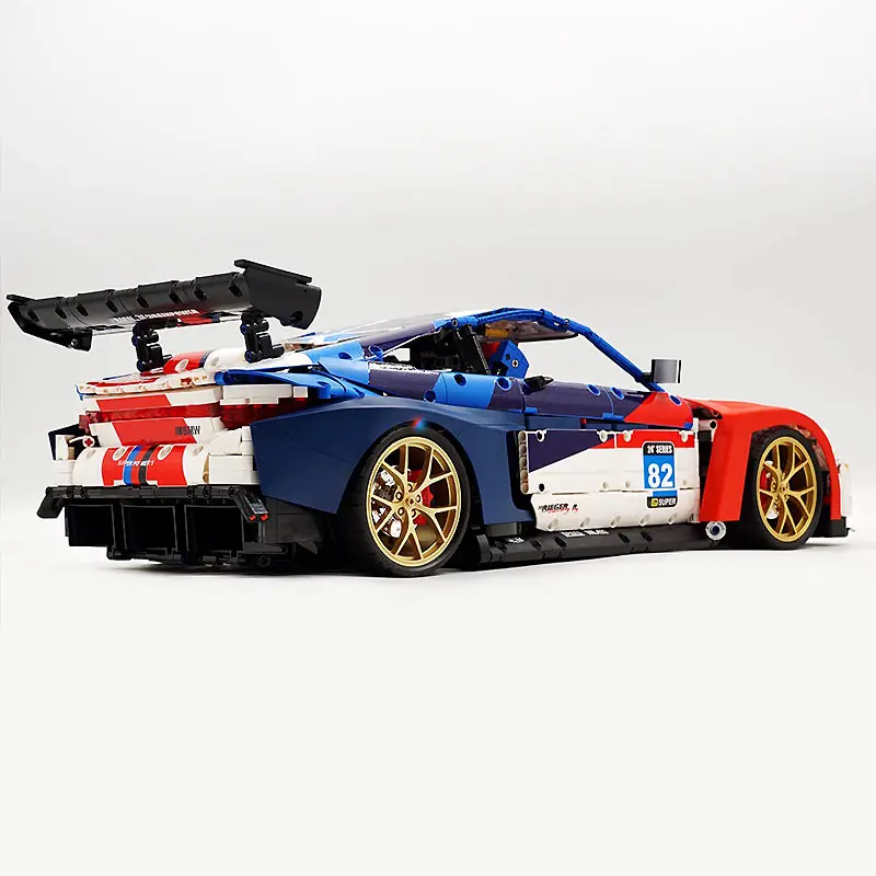 1:8 M4 Спортивный автомобиль MOC JD040 Технический скоростной гоночный Строительные