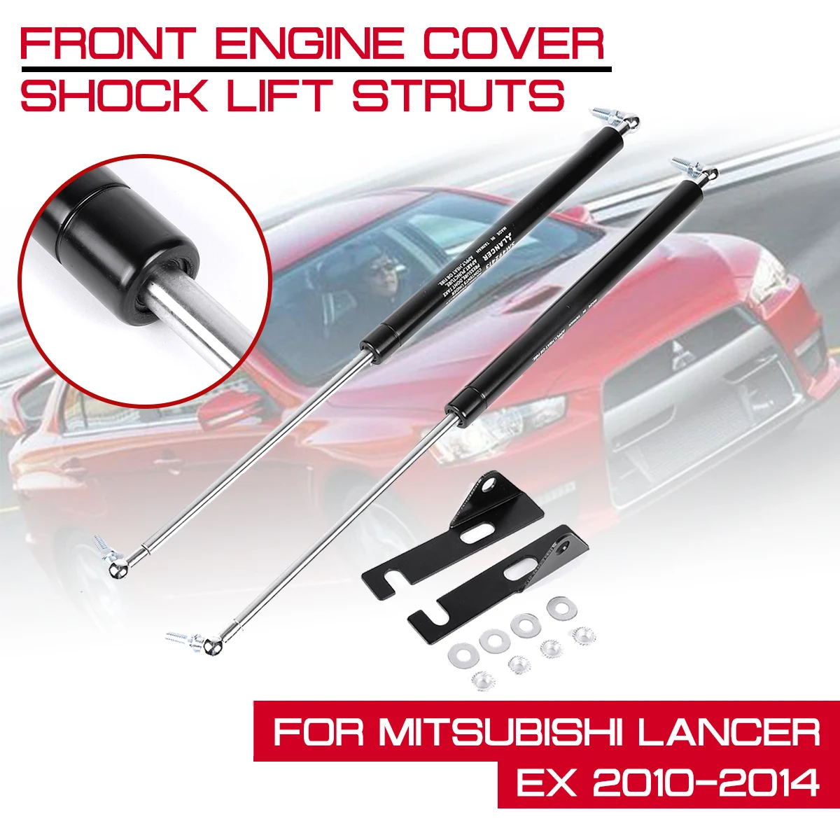 

Car Front Engine Cover Hood Shock Lift Struts For Mitsubishi Lancer EX 2010 2011 2012 2013 2014 Bar Support Arm Gas Spring
