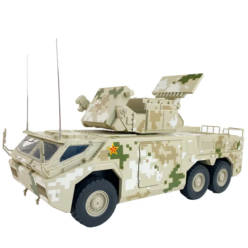 

Diecast Alloy Model Of HQ-17A Militarized Combat Air Defense Missile Launcher 1:24 Scale Toy Gift Collection Simulation Display