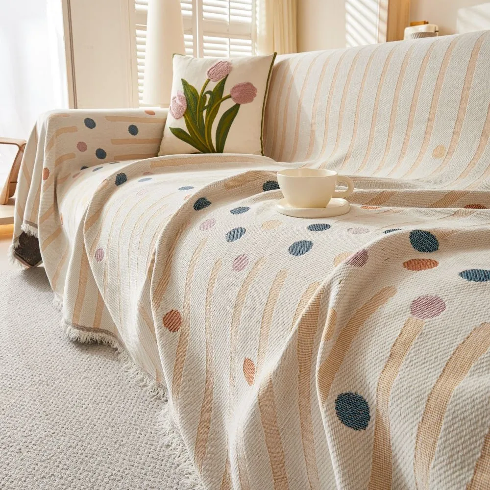 Чехол для дивана домашнее синельное богемное покрывало всесезонное кемпинга и
