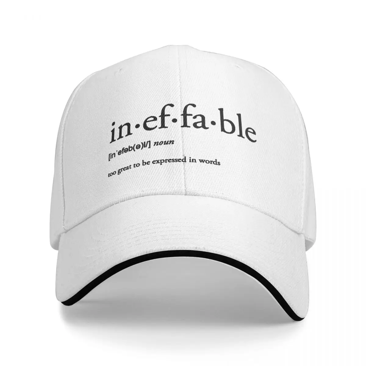 Ineffable Good Omens Baseball Cap Vintage Sandwich Hats Unisex Polyester Caps Hat Running Golf