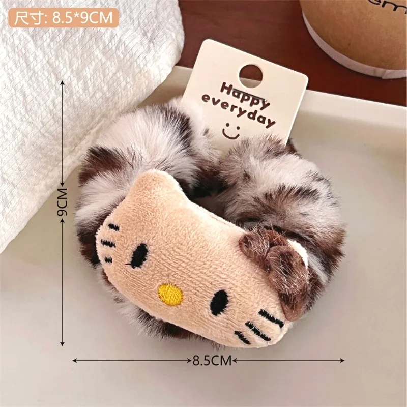 Sanrio милая повязка для волос в стиле аниме hellkittys мягкие резинки с бантиками