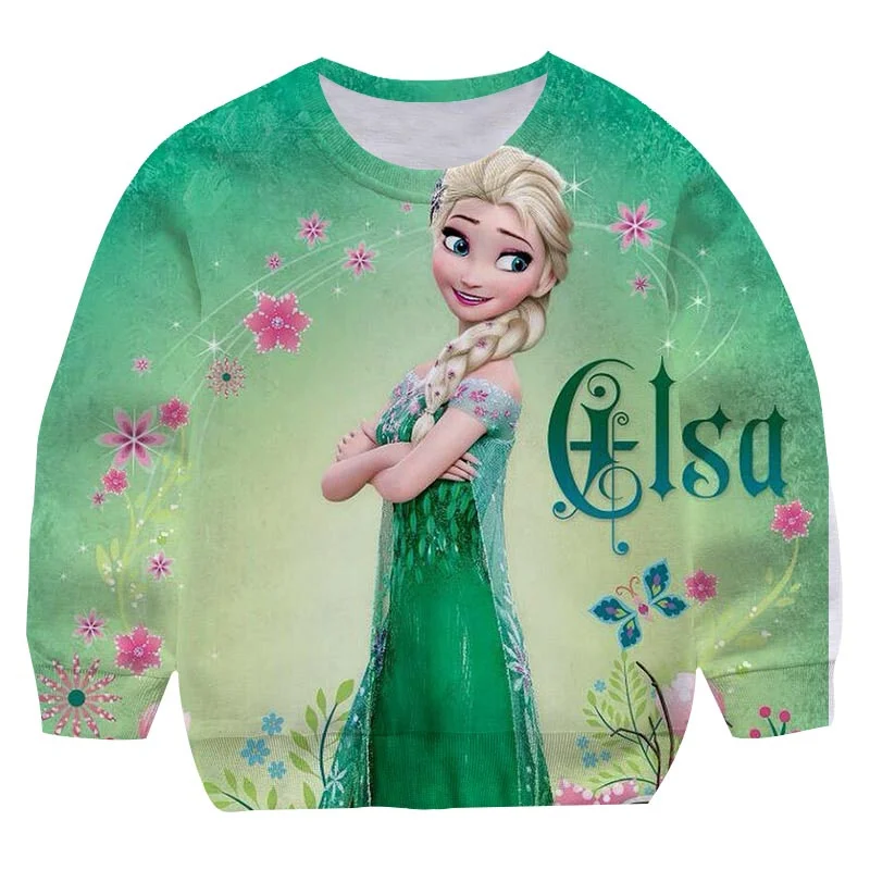 Kids Frozen 2 Sweater Toddler Baby Boys Girls Clothes Elsa Disney Sweatshirt Tops Girl Autumn Winter Hoodies Coat Clothing 2022 images - 6
