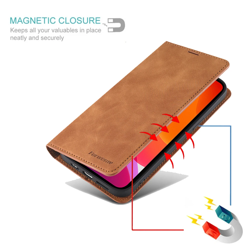 flip leather phone bag case for iphone 13 12 mini 11 pro x xr xs max se 2020 8 7 6 6s plus card slot holder magnetic cover coque free global shipping