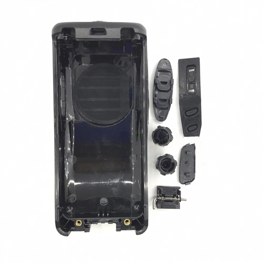 Replacement Front Panel Cover Housing Shell with Knob Cap Dust Cover Battery Buckle for NX340 NX240 Walkie-talkie Repair Parts