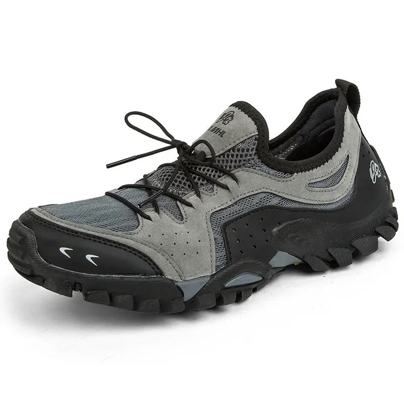 

Новые мужские повседневные туфли на плоской подошве, дышащая сетчатая Мужская модная обувь для прогулок и походов, мужские кроссовки для улицы