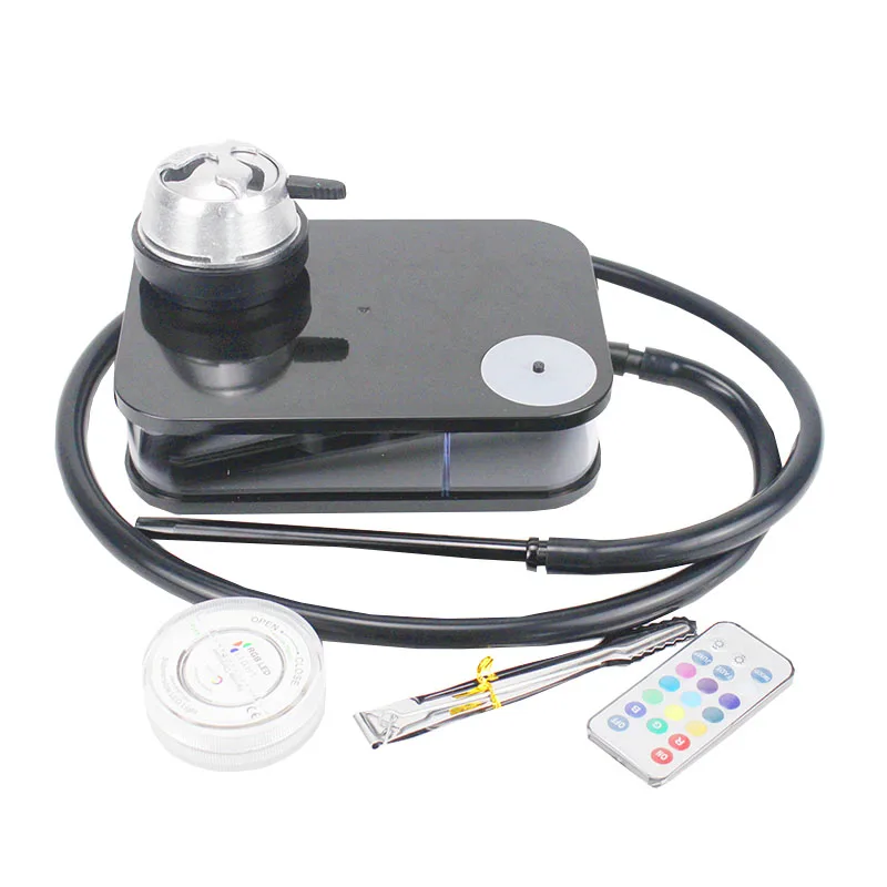 

Acrylic Hookah Set ktv Square Box Arabic Hookah Set Silicone Carbon Hookah