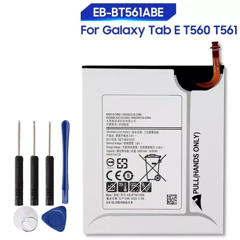 

NEW2023 Replacement Battery For SAMSUNG Galaxy Tab E SM-T560 T560 T561 Rechargeable Tablet Battery EB-BT561ABE EB-BT561ABA