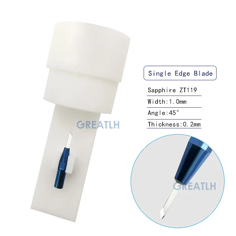 Лезвие сапфировое лезвие с двойным лезвием/нож одним лезвием офтальмологическое