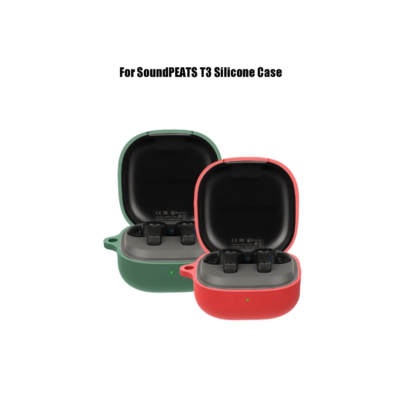 

1 Pc Compatible with SoundPEATS T3 Earphone Waterproof Protective Cover Lightweight Case Impact-resistant Anti-scratch Sleeve