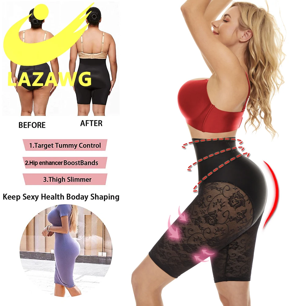 LAZAWG Seamless Shapewear for Women Tummy Control Body Shaper Panties Slim Waist Cincher Short Fajas Colombianas Underwear