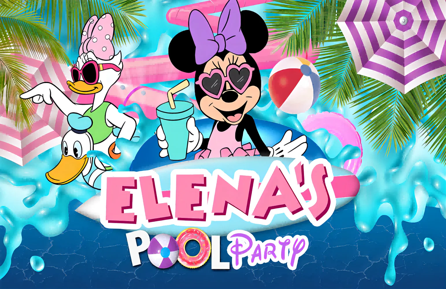 Приглашения на день рождения Микки и Минни Маус украшения для вечеринки в честь